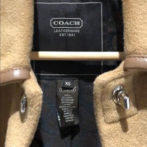 Coach wool blend trench coat.
